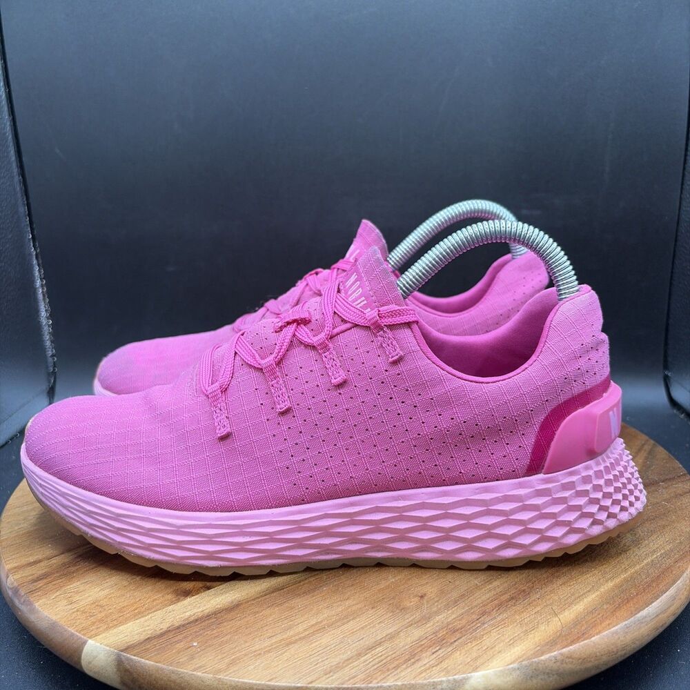 NOBULL Allday Knit Womens Size 7.5 Running Shoes Pink Crossfit Training Sneakers